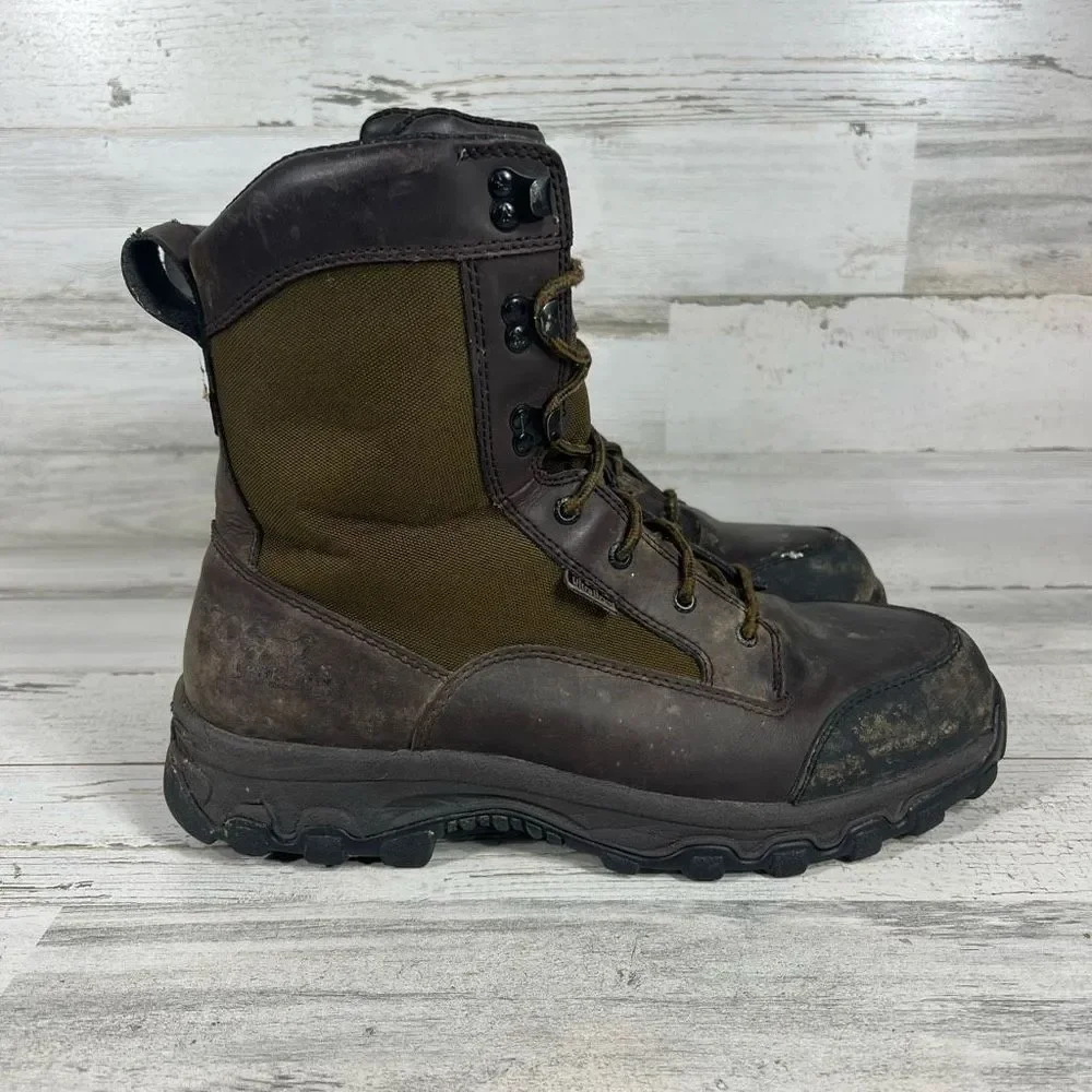 Irish Setter Snow Tracker Mens Brown Leather 400 Gram Insulated Boots Size 12